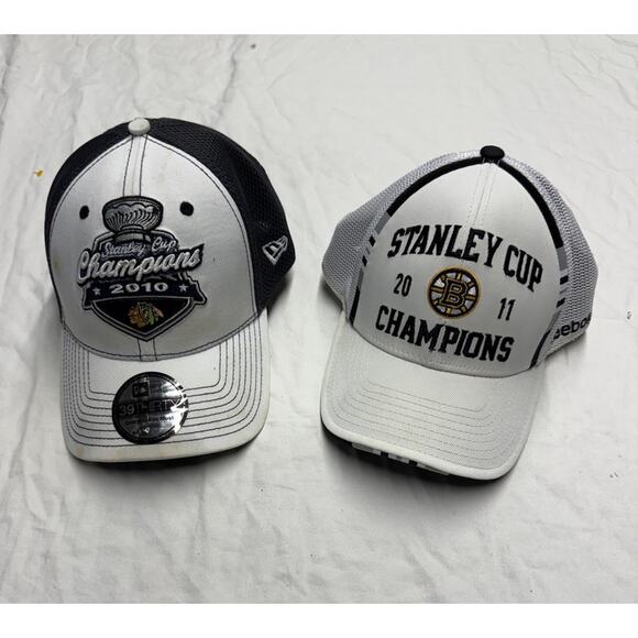 Reebok NHL stanley cup champions hat BOSTON BRUINS 2011-2010 hawks Hat Cap